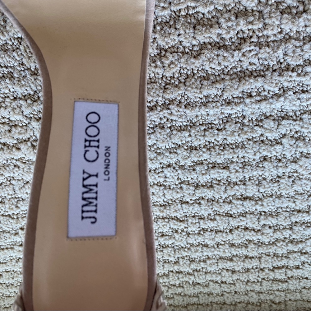 NWT Jimmy Choo Holly Suede Whipstitched Sandal - Picture 8 of 9